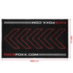 Motorradteppich mit Nitrilrückseite Rot/Schwarz RACEFOXX – Bild 2